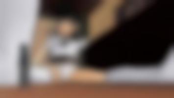 Tiny guy doing a foot massage on a giantess woman (WIP images)